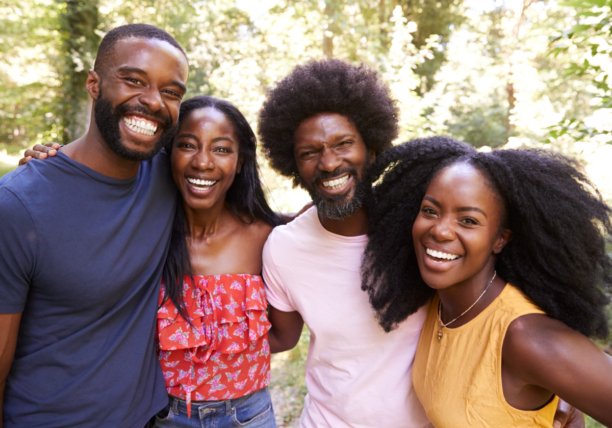 Family smiling in Saint Vincent and the Grenadines