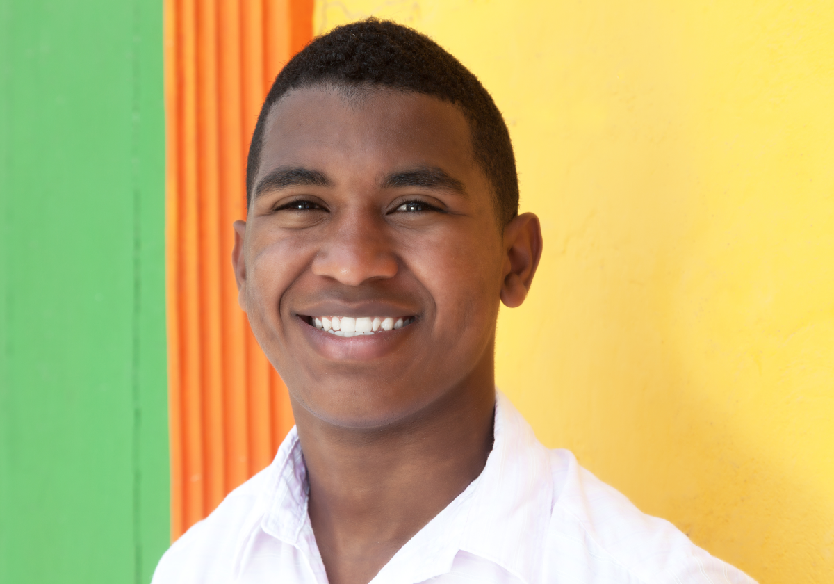 Man smiling in Aruba