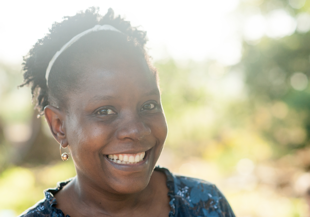 Woman smiling in Comoros