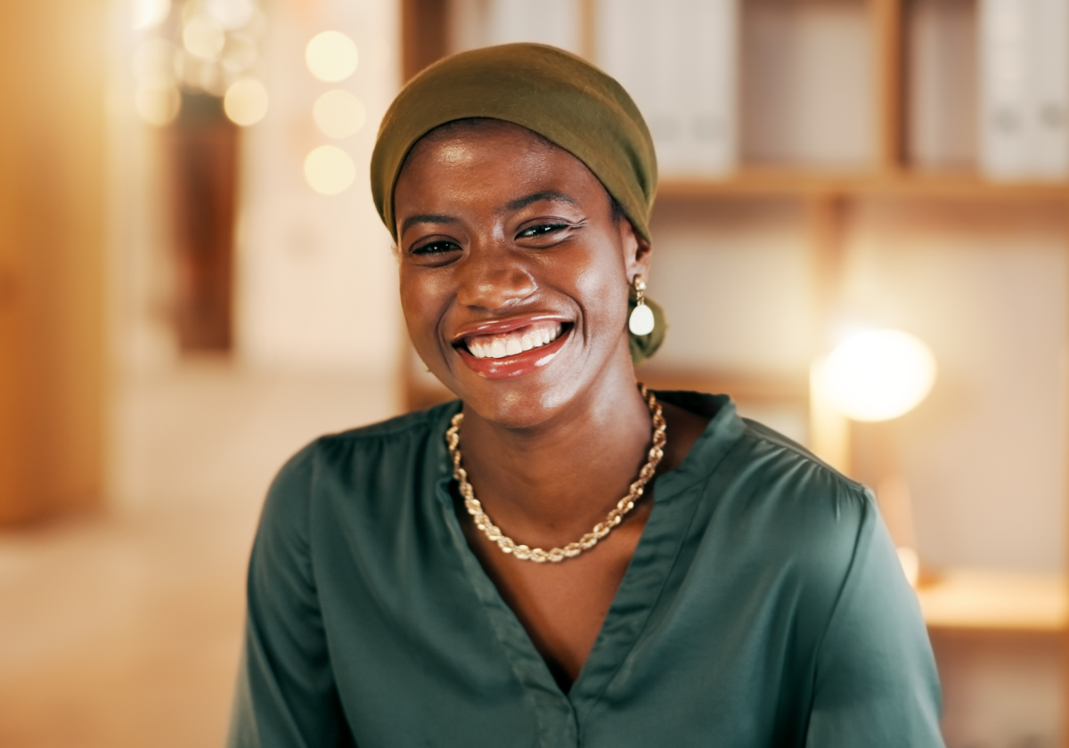 Woman smiling in Montserrat