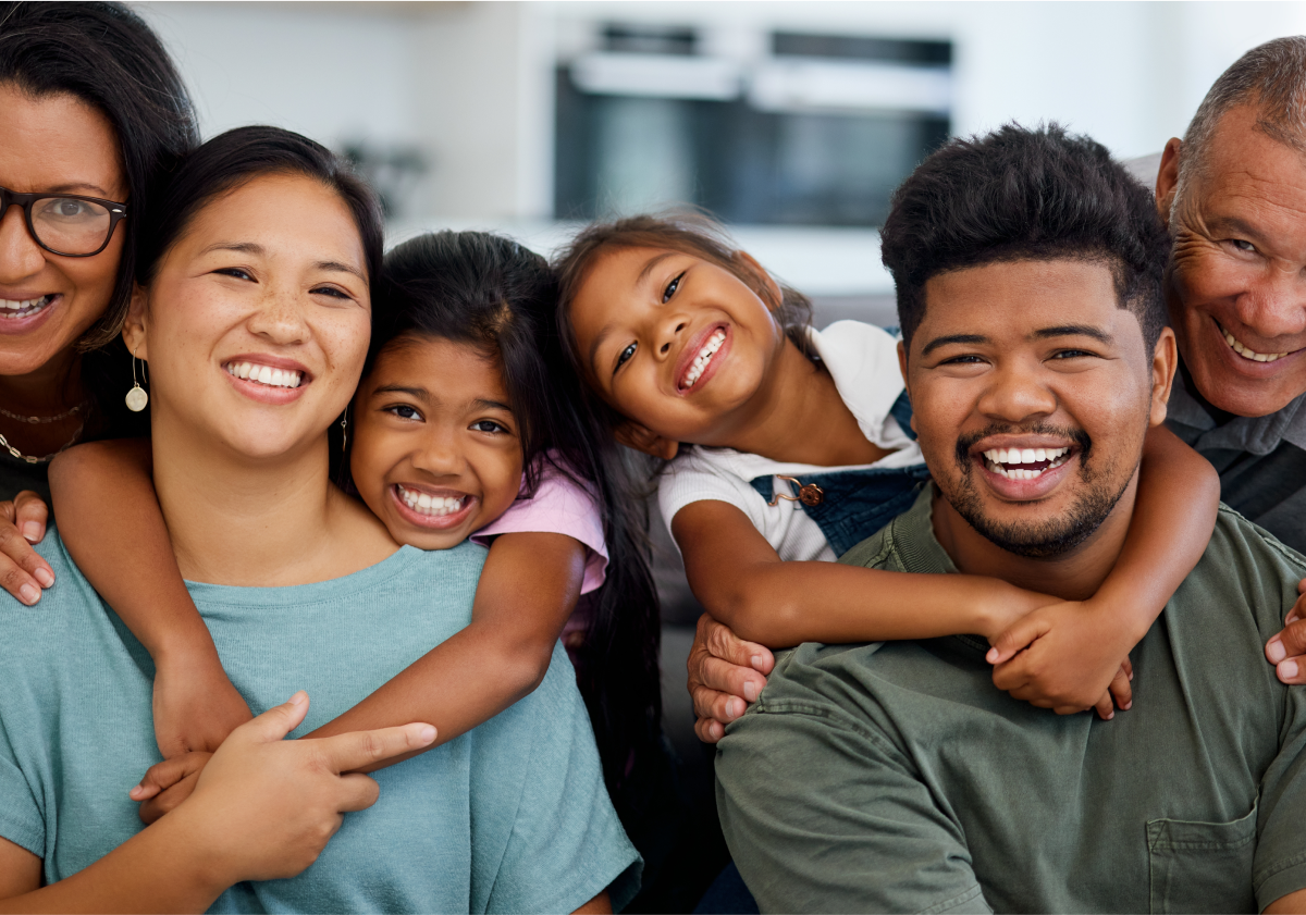 Photo of family in New Zealand